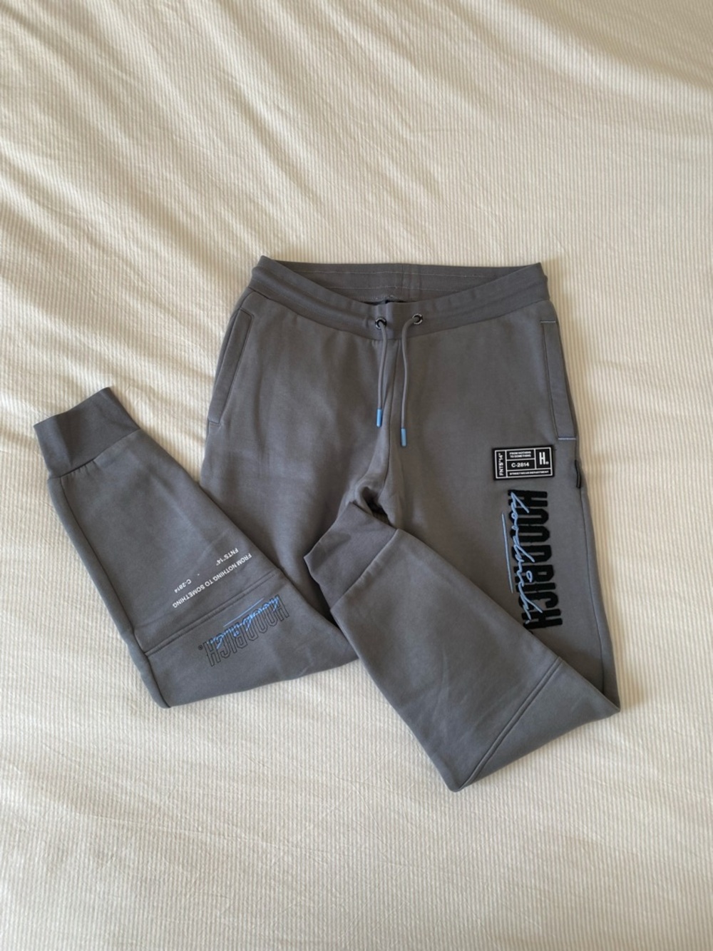 Men's Gray Hoodrich Jogger Pants with Logo Detail